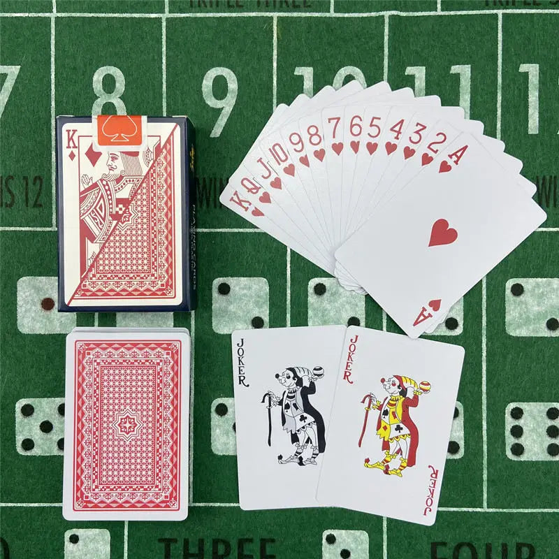 Playing Cards Plastic Baccarat Texas Hold'em Poker 58mm(2.28inch)*88mm(3.46inch) PVC Pokers Board Game Waterproof Wearable Card
