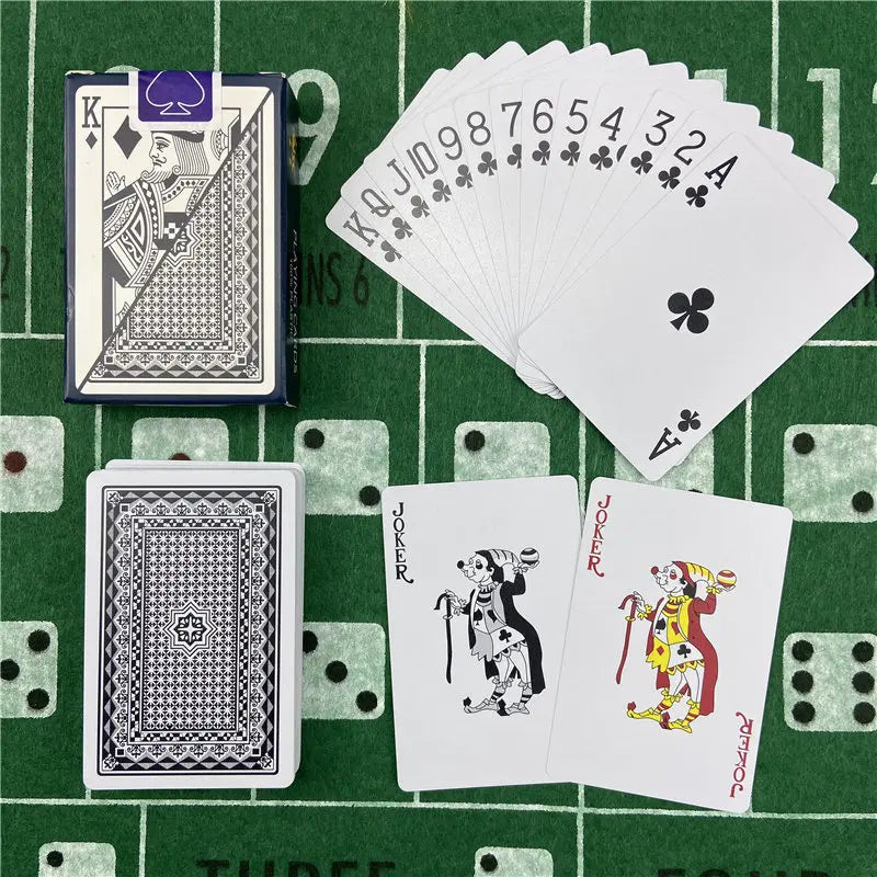 Playing Cards Plastic Baccarat Texas Hold'em Poker 58mm(2.28inch)*88mm(3.46inch) PVC Pokers Board Game Waterproof Wearable Card