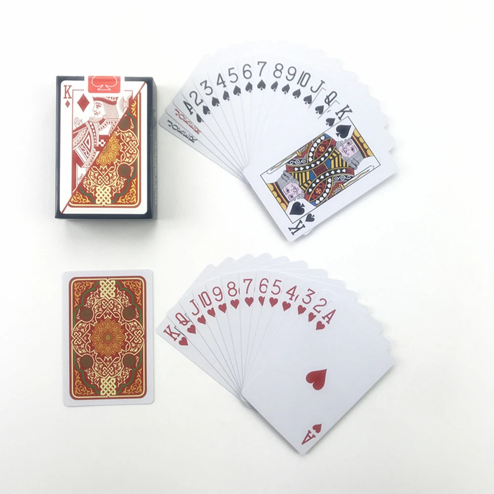 Playing Cards Plastic Baccarat Texas Hold'em Poker 58mm(2.28inch)*88mm(3.46inch) PVC Pokers Board Game Waterproof Wearable Card