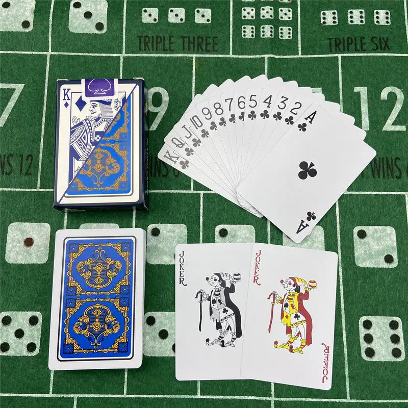 Playing Cards Plastic Baccarat Texas Hold'em Poker 58mm(2.28inch)*88mm(3.46inch) PVC Pokers Board Game Waterproof Wearable Card