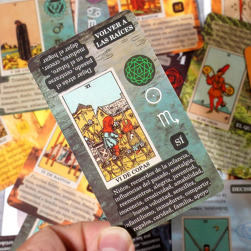 Rider Waite Tarot Cards Classic Tarot Spanish English Version Knight Waiter Divination Fate Forecasting Prophecy THE MAGICIAN