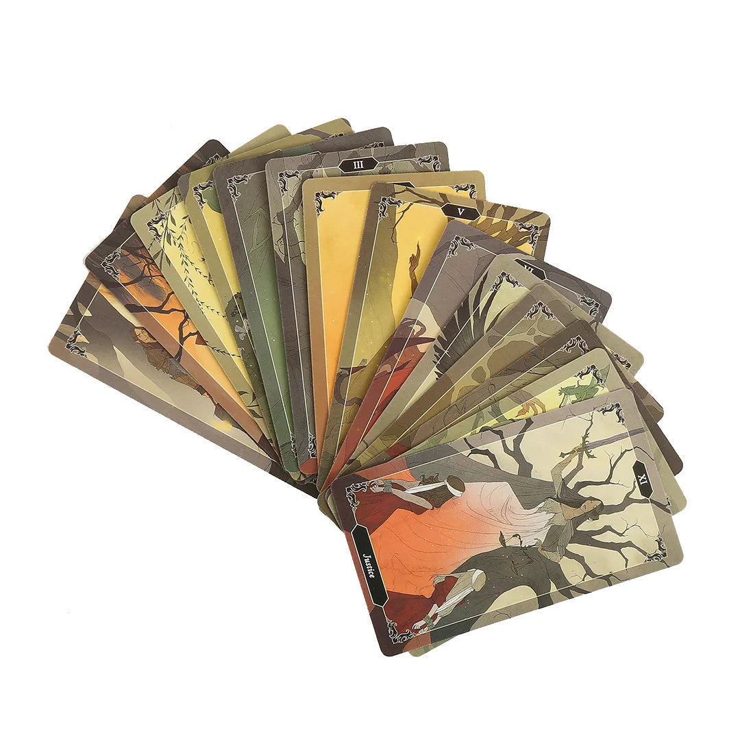 Dark Wood Tarot Cards A 78 Oracle Deck English Visions Divination Edition Borad Playing Games