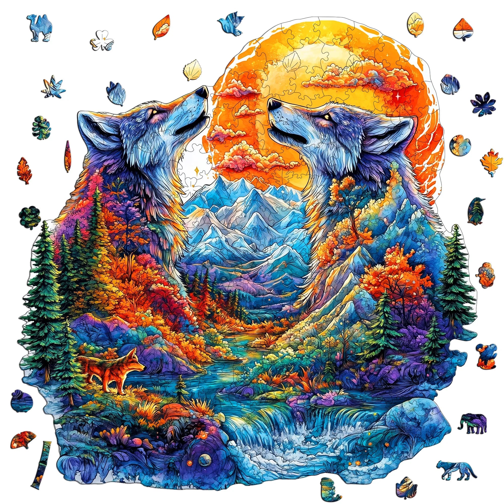 Fantasy Themed Wooden Puzzle Interesting Style Wooden Decor Christmas and Halloween Gift Toy for Teen and Kid