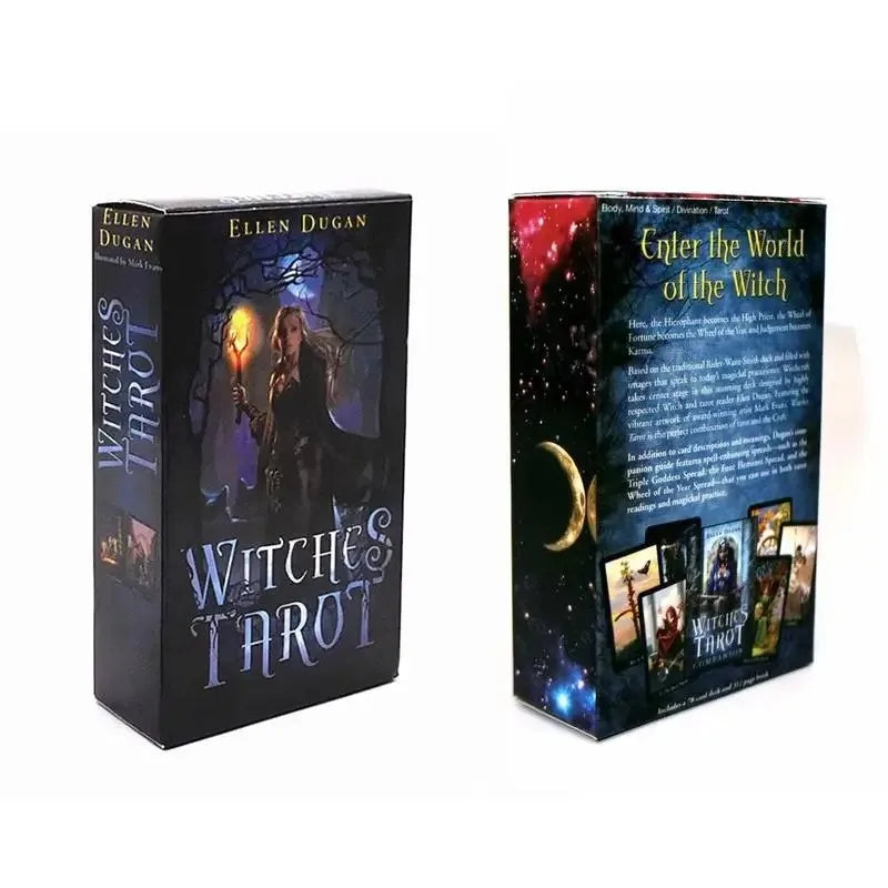 Witches Tarot Cards A 78 Deck Oracle English Visions Divination Edition Borad Playing Games