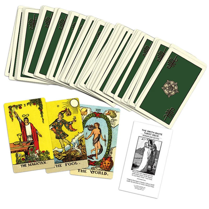 Rider Waite Tarot Cards Classic Tarot Spanish English Version Knight Waiter Divination Fate Forecasting Prophecy THE MAGICIAN