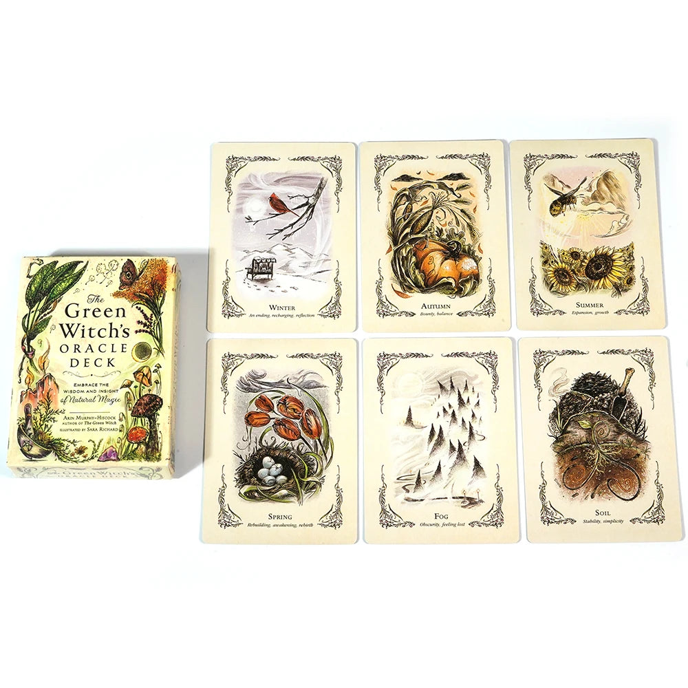 The Green Witch's Oracle Deck Embrace the Wisdom and Insight of Natural Magic Green Witch Witchcraft Series Tarot Cards