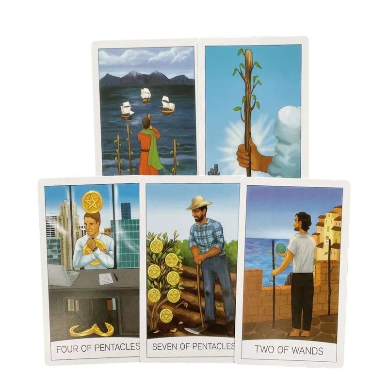 Rider Waite Tarot Cards Classic Tarot Spanish English Version Knight Waiter Divination Fate Forecasting Prophecy THE MAGICIAN