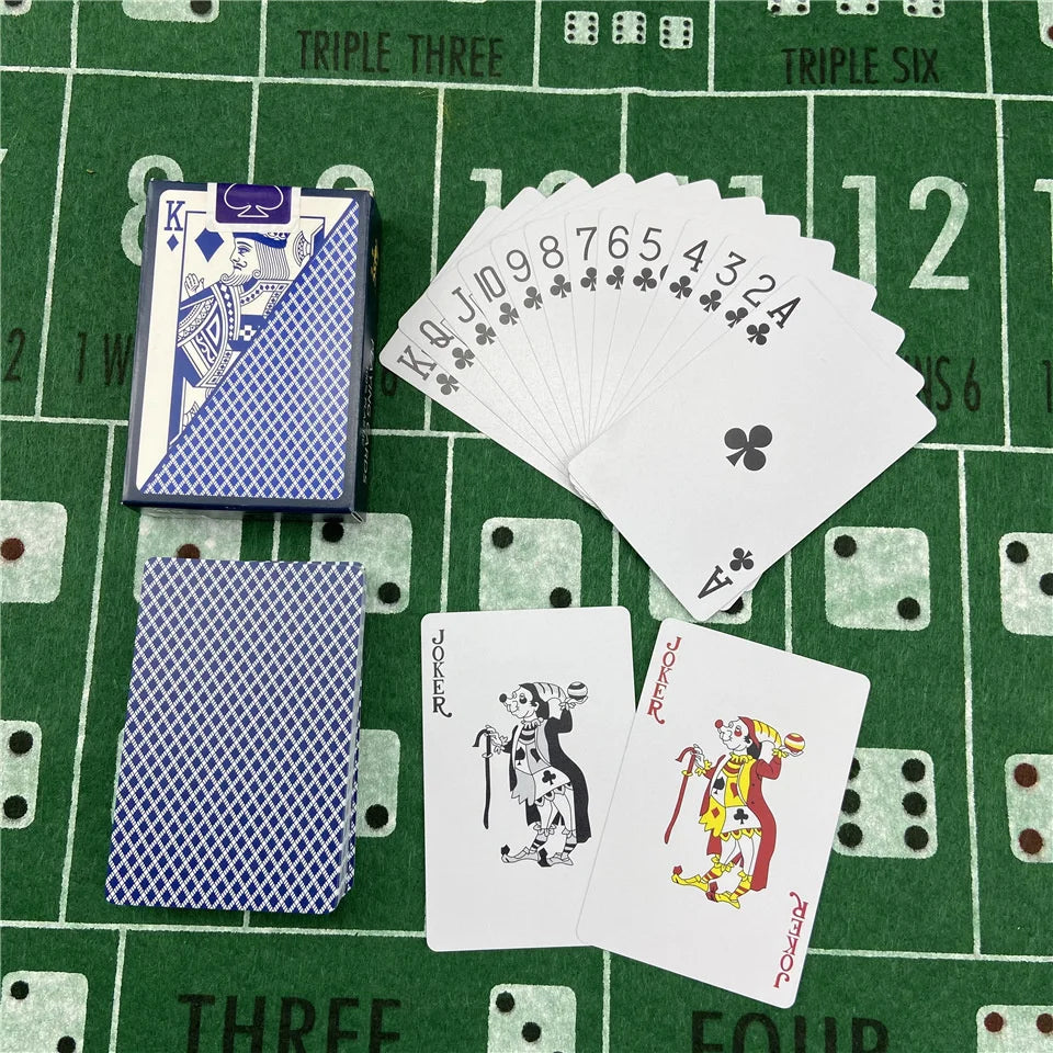 Playing Cards Plastic Baccarat Texas Hold'em Poker 58mm(2.28inch)*88mm(3.46inch) PVC Pokers Board Game Waterproof Wearable Card