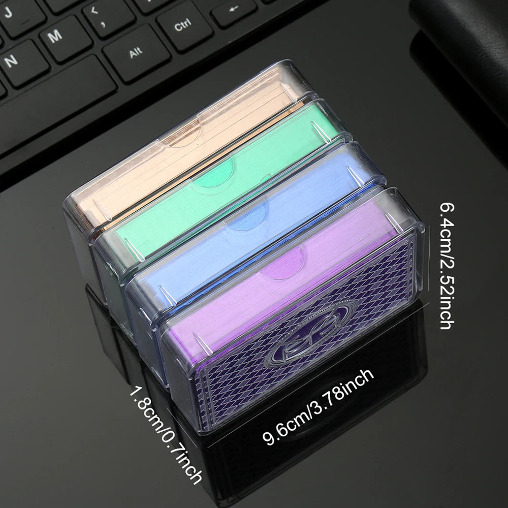 Premium European Poker Cards - Dazzling Color Waterproof Deck, Magic Tricks & Party Game Props, Creative Gift Set