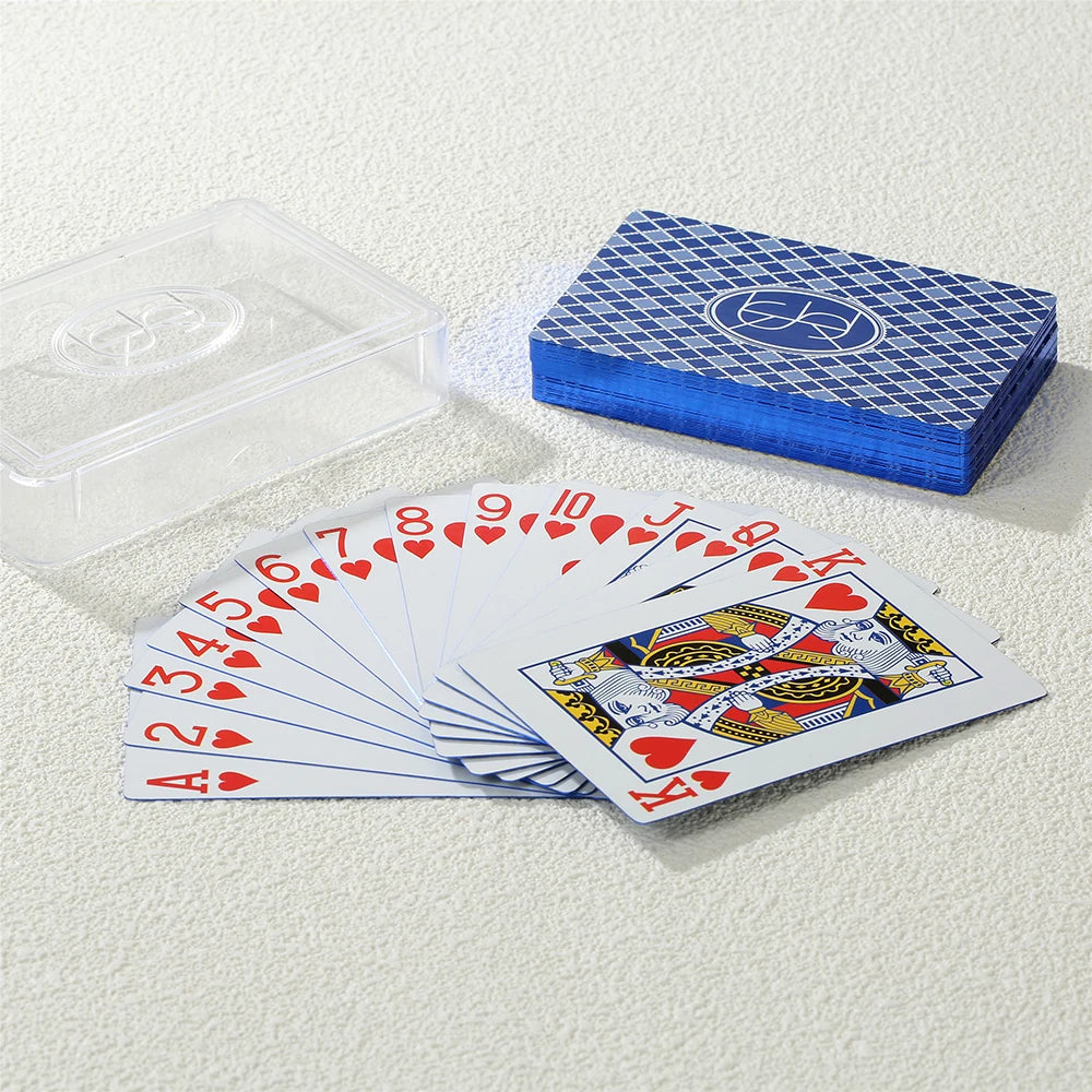 Premium European Poker Cards - Dazzling Color Waterproof Deck, Magic Tricks & Party Game Props, Creative Gift Set