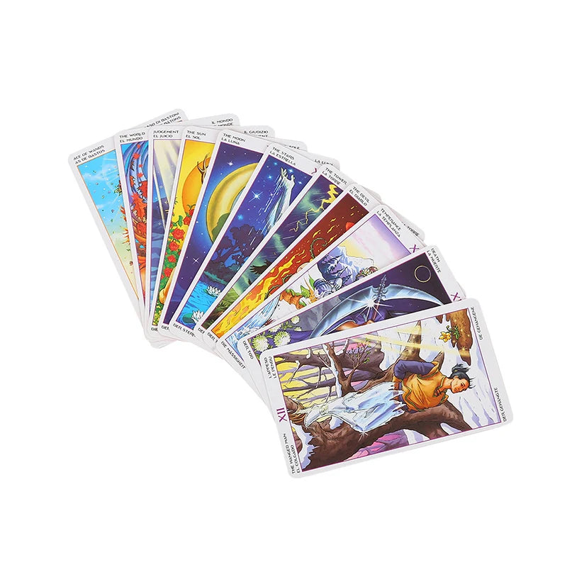 Rider Waite Tarot Cards Classic Tarot Spanish English Version Knight Waiter Divination Fate Forecasting Prophecy THE MAGICIAN