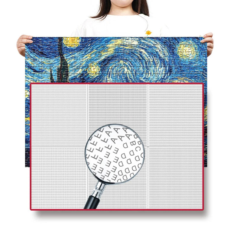 75*50cm 1000pcs Puzzle Difficult Adult World Famous Painting Puzzle Landscape Stress Relief Education Puzzle Toys