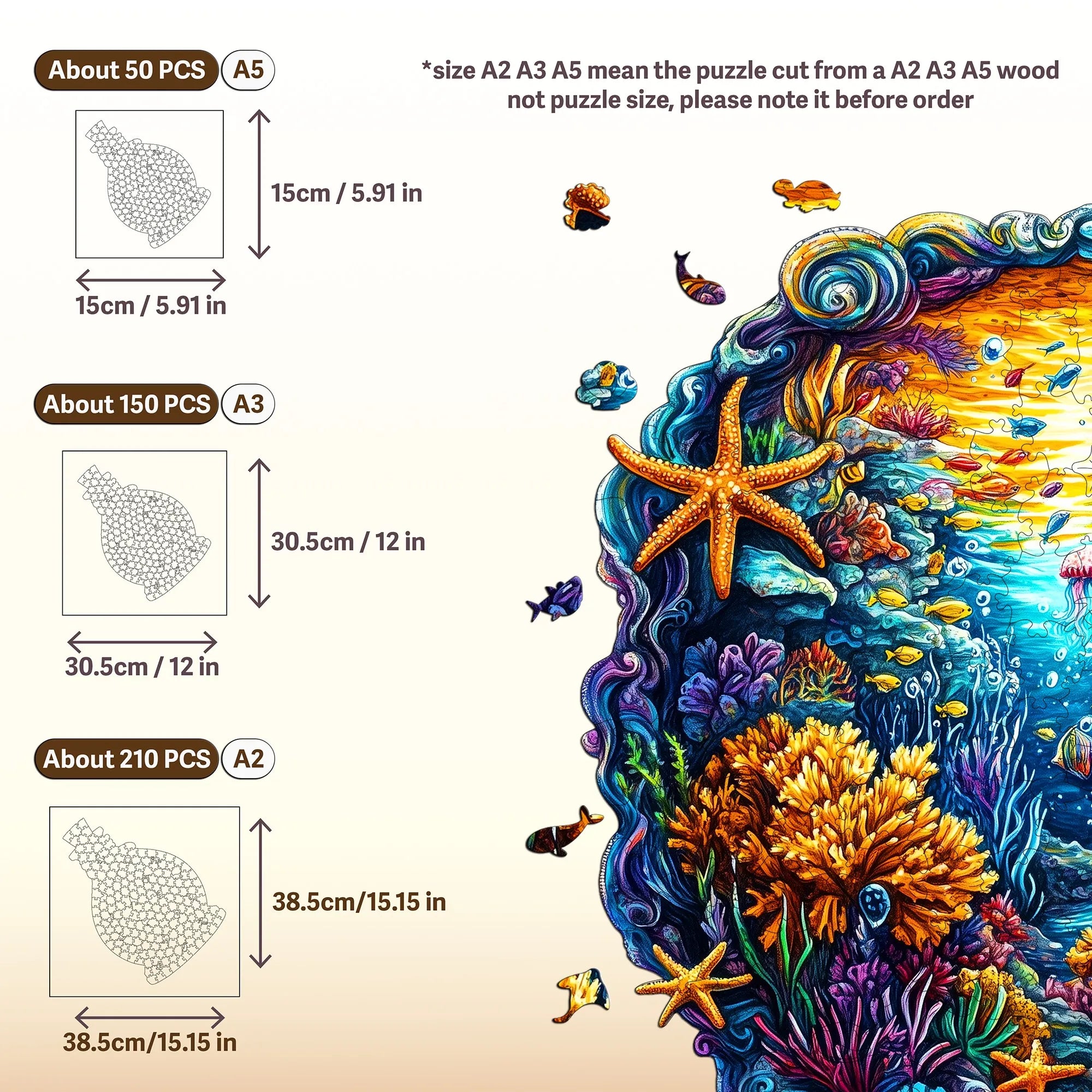 Fantasy Themed Wooden Puzzle Interesting Style Wooden Decor Christmas and Halloween Gift Toy for Teen and Kid