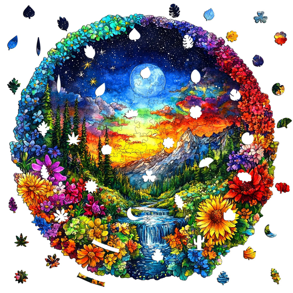 Fantasy Themed Wooden Puzzle Interesting Style Wooden Decor Christmas and Halloween Gift Toy for Teen and Kid