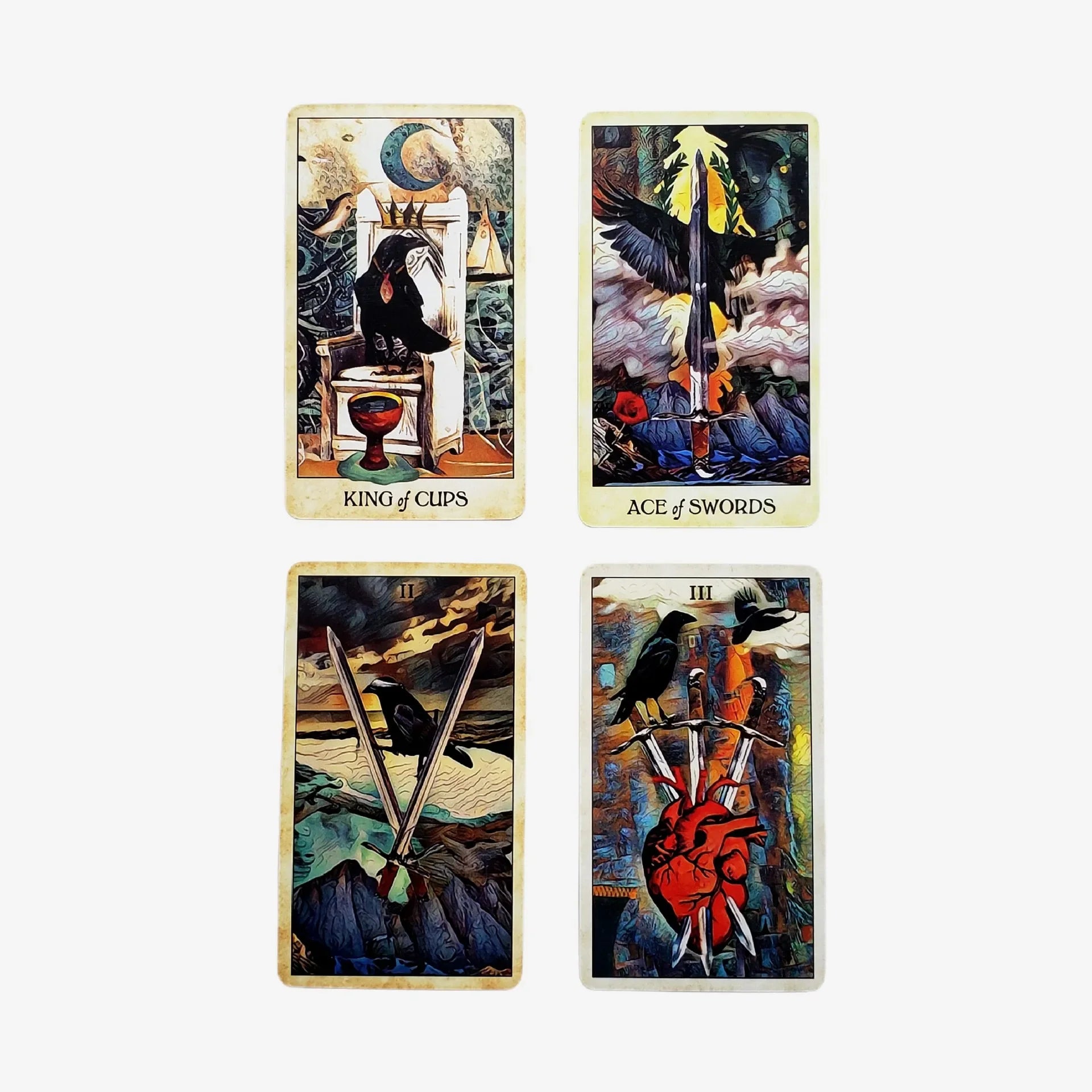 NEW Crow tarot cardsn  A 78 Tarot Deck English version Divinatio fate Oracle Card Board Game for Adult with PDF Guidance