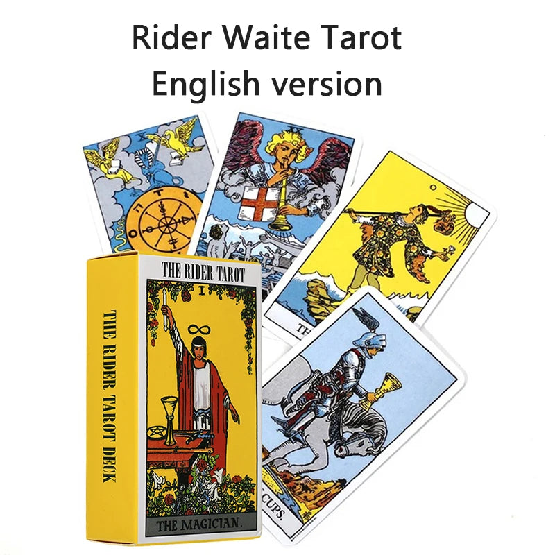 Rider Waite Tarot Cards Classic Tarot Spanish English Version Knight Waiter Divination Fate Forecasting Prophecy THE MAGICIAN