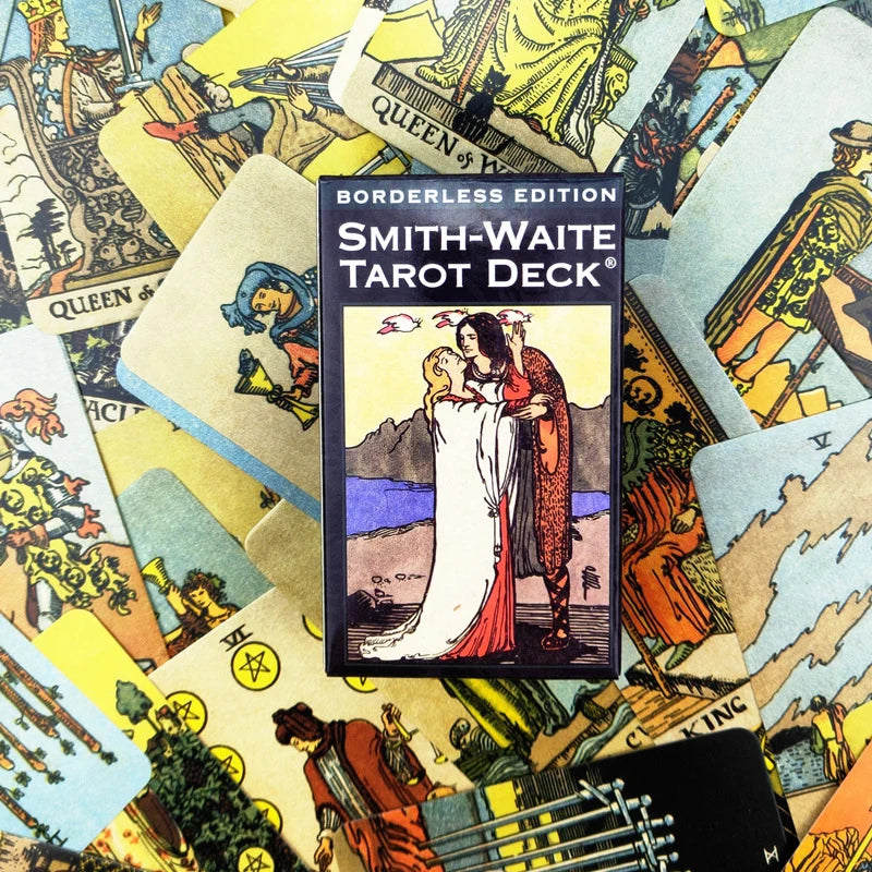 Rider Waite Tarot Cards Classic Tarot Spanish English Version Knight Waiter Divination Fate Forecasting Prophecy THE MAGICIAN