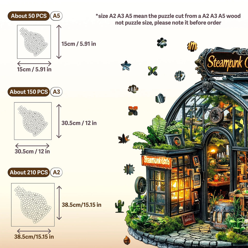 Fantasy Themed Wooden Puzzle Interesting Style Wooden Decor Christmas and Halloween Gift Toy for Teen and Kid