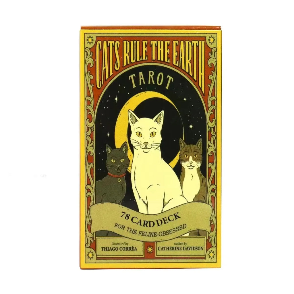El Tarot De Los Gatos Cards 78 cartas del tarot Spanish Edition Cats Rule Earth Divination Deck Borad Playing Games