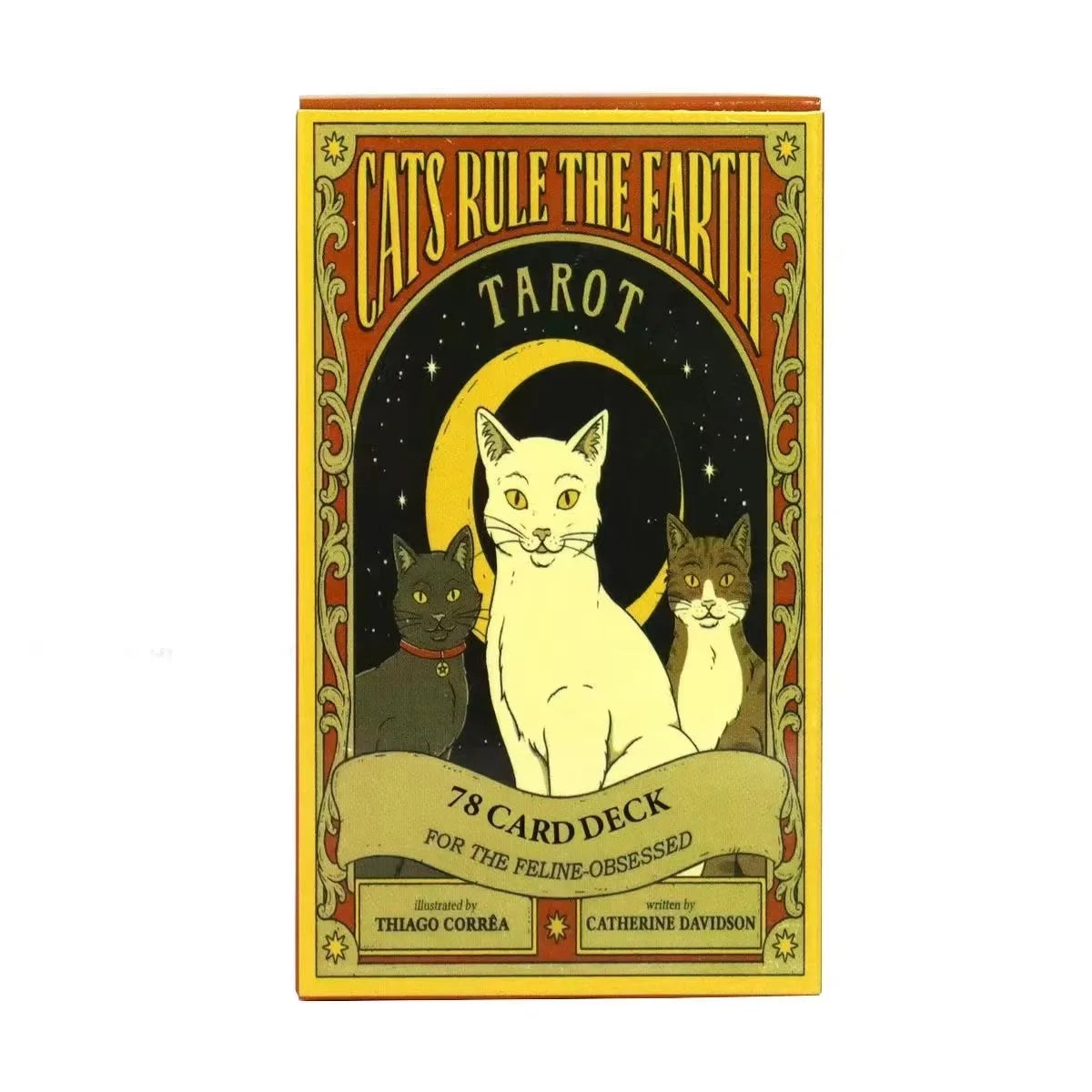 El Tarot De Los Gatos Cards 78 cartas del tarot Spanish Edition Cats Rule Earth Divination Deck Borad Playing Games