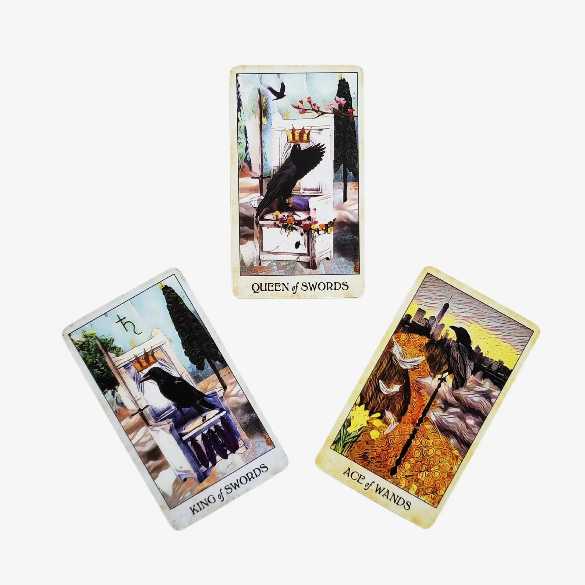 NEW Crow tarot cardsn  A 78 Tarot Deck English version Divinatio fate Oracle Card Board Game for Adult with PDF Guidance