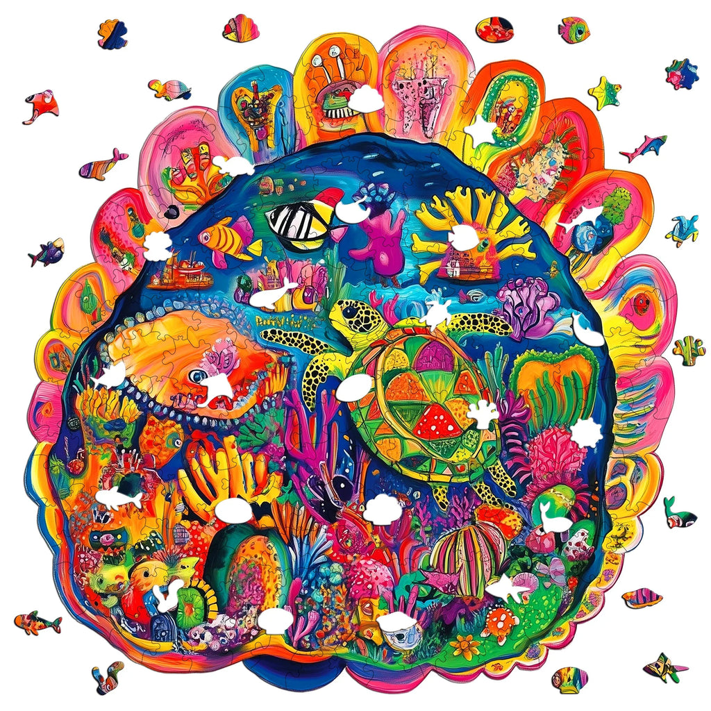 Fantasy Themed Wooden Puzzle Interesting Style Wooden Decor Christmas and Halloween Gift Toy for Teen and Kid