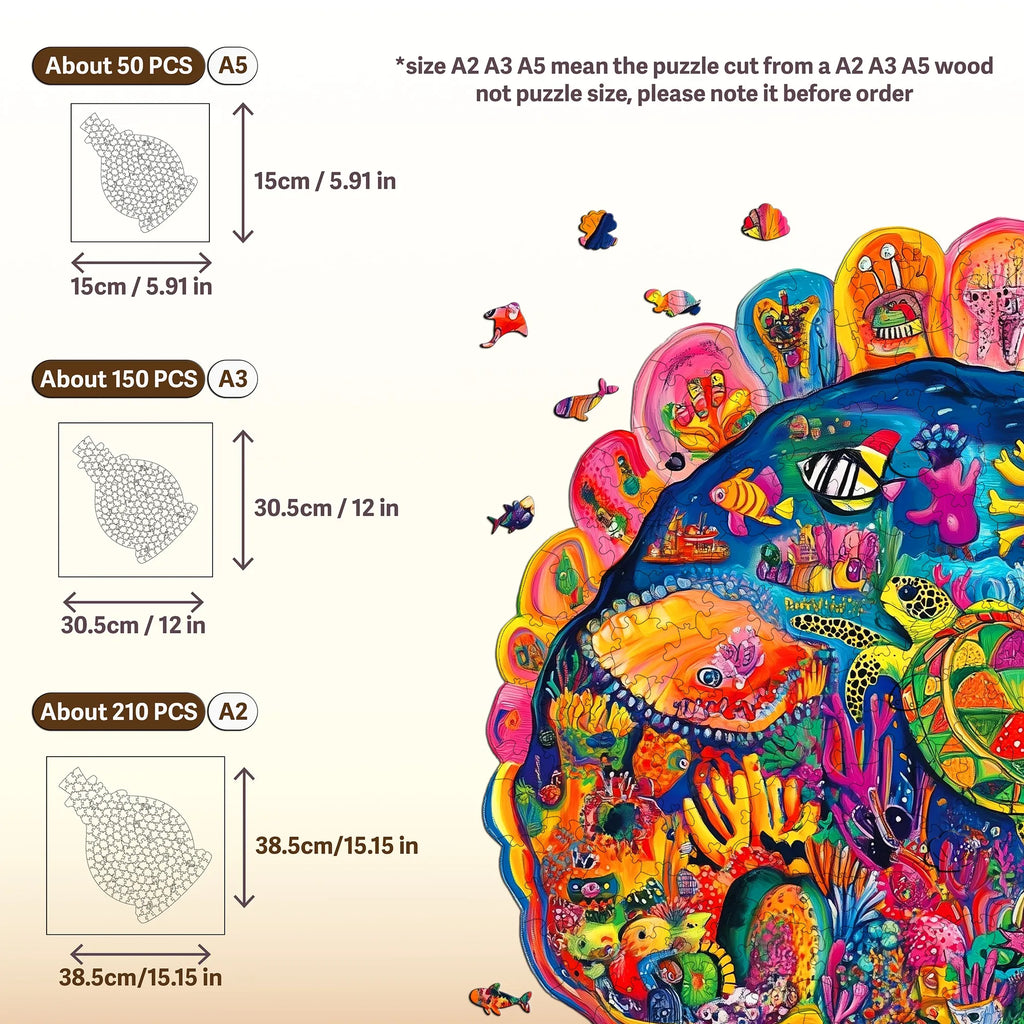 Fantasy Themed Wooden Puzzle Interesting Style Wooden Decor Christmas and Halloween Gift Toy for Teen and Kid