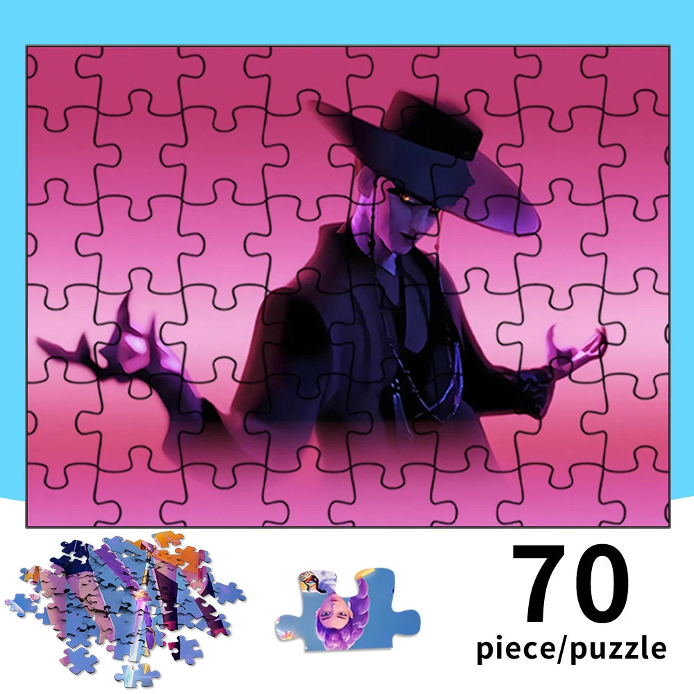 70 pcs kpop demon hunters jigsaw puzzle kpop girl group collectible toy gift