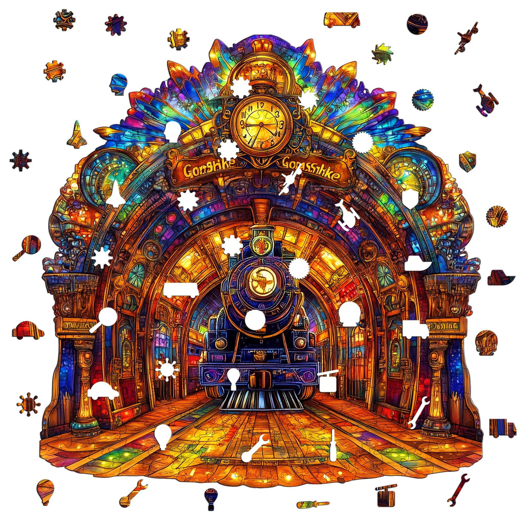 Fantasy Themed Wooden Puzzle Interesting Style Wooden Decor Christmas and Halloween Gift Toy for Teen and Kid