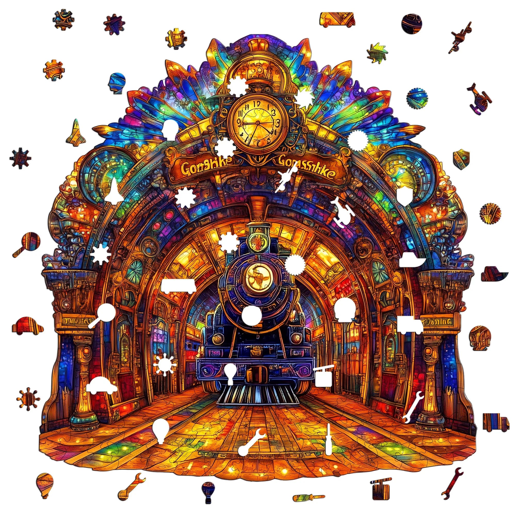 Fantasy Themed Wooden Puzzle Interesting Style Wooden Decor Christmas and Halloween Gift Toy for Teen and Kid