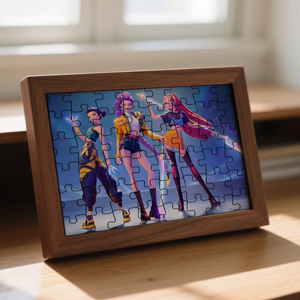 70 pcs kpop demon hunters jigsaw puzzle kpop girl group collectible toy gift