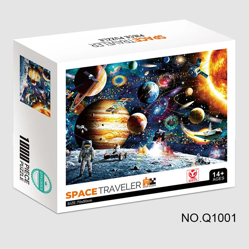 75*50cm 1000pcs Puzzle Difficult Adult World Famous Painting Puzzle Landscape Stress Relief Education Puzzle Toys