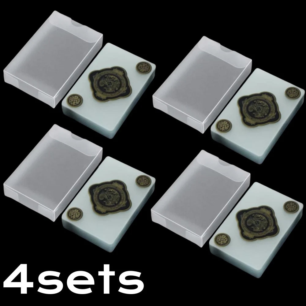Waterproof Transparent Plastic Playing Cards 2Sets Creative Durable PVC Poker for Deck Board Game and Classic Card Games Access