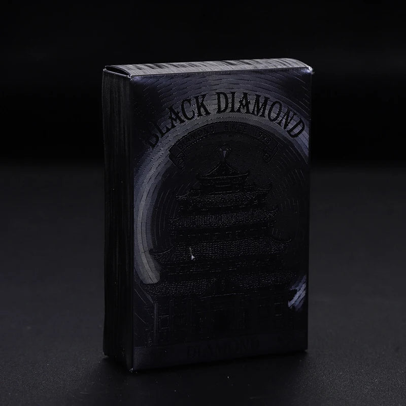 New Black Poker No Color Playing Cards Waterproof PET/PVC Plastic Poker Tourism Souvenir Board Game