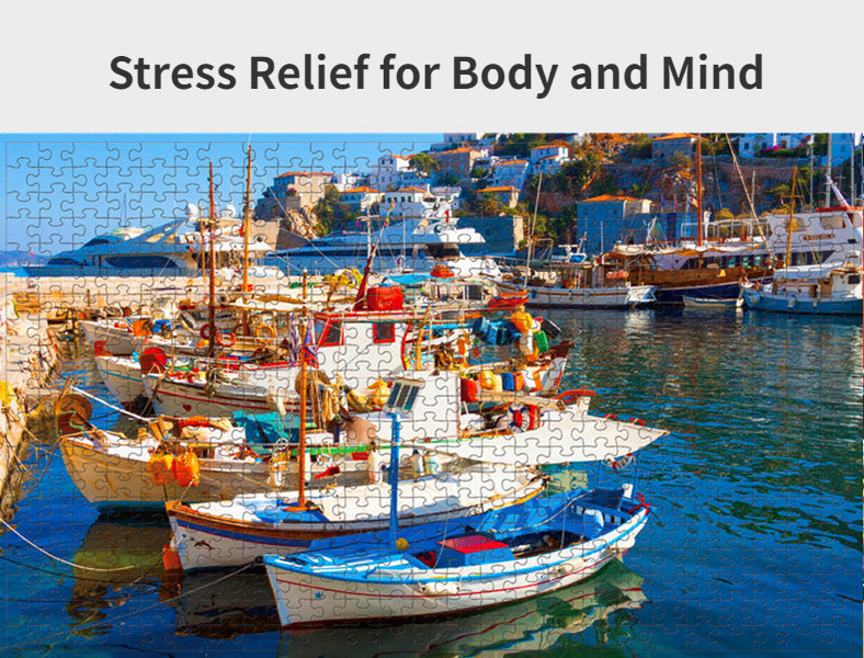 46*28cm Jigsaw Puzzles 500 Pieces Paper Picture Landscape Oil Painting Art Puzzles Decompression Toys for Adults Family Games