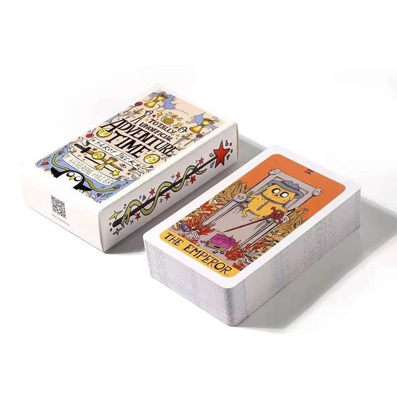 Adventure Time Tarot Deck English Visions Precognition Divination Edition Borad Playing Cards Fun Game for Party Adult Kid Girl