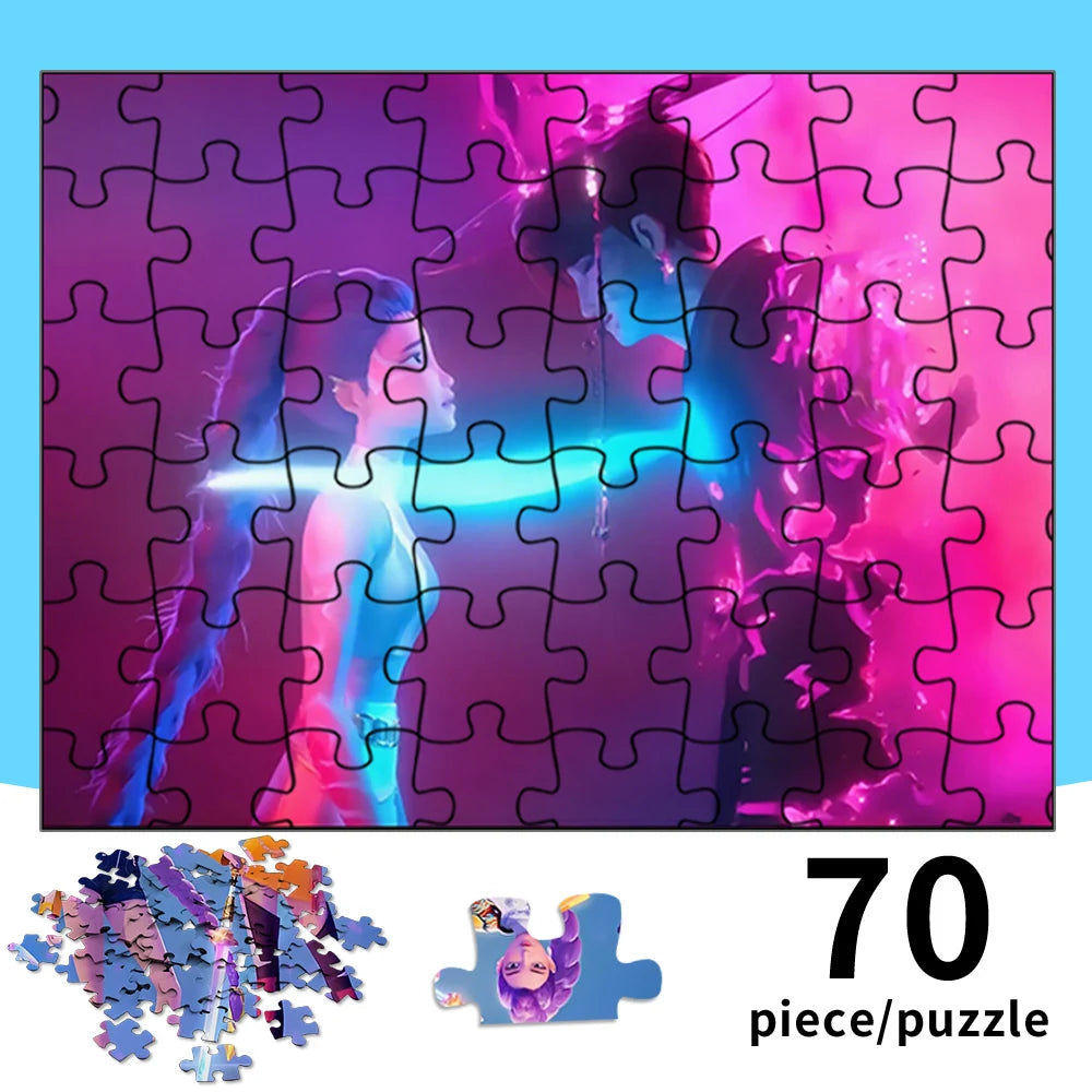70 pcs kpop demon hunters jigsaw puzzle kpop girl group collectible toy gift
