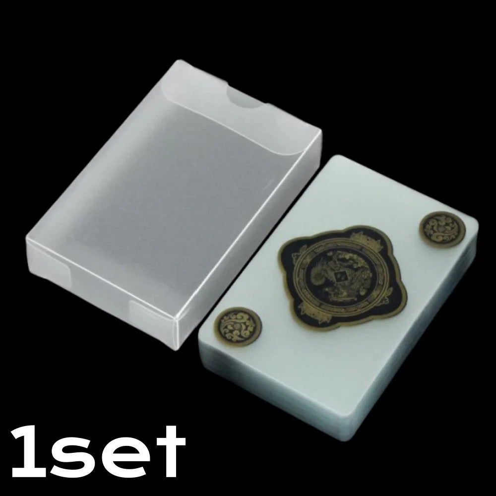 Waterproof Transparent Plastic Playing Cards 2Sets Creative Durable PVC Poker for Deck Board Game and Classic Card Games Access