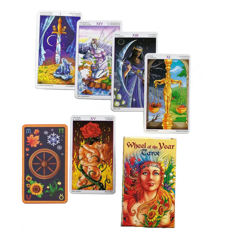 Rider Waite Tarot Cards Classic Tarot Spanish English Version Knight Waiter Divination Fate Forecasting Prophecy THE MAGICIAN