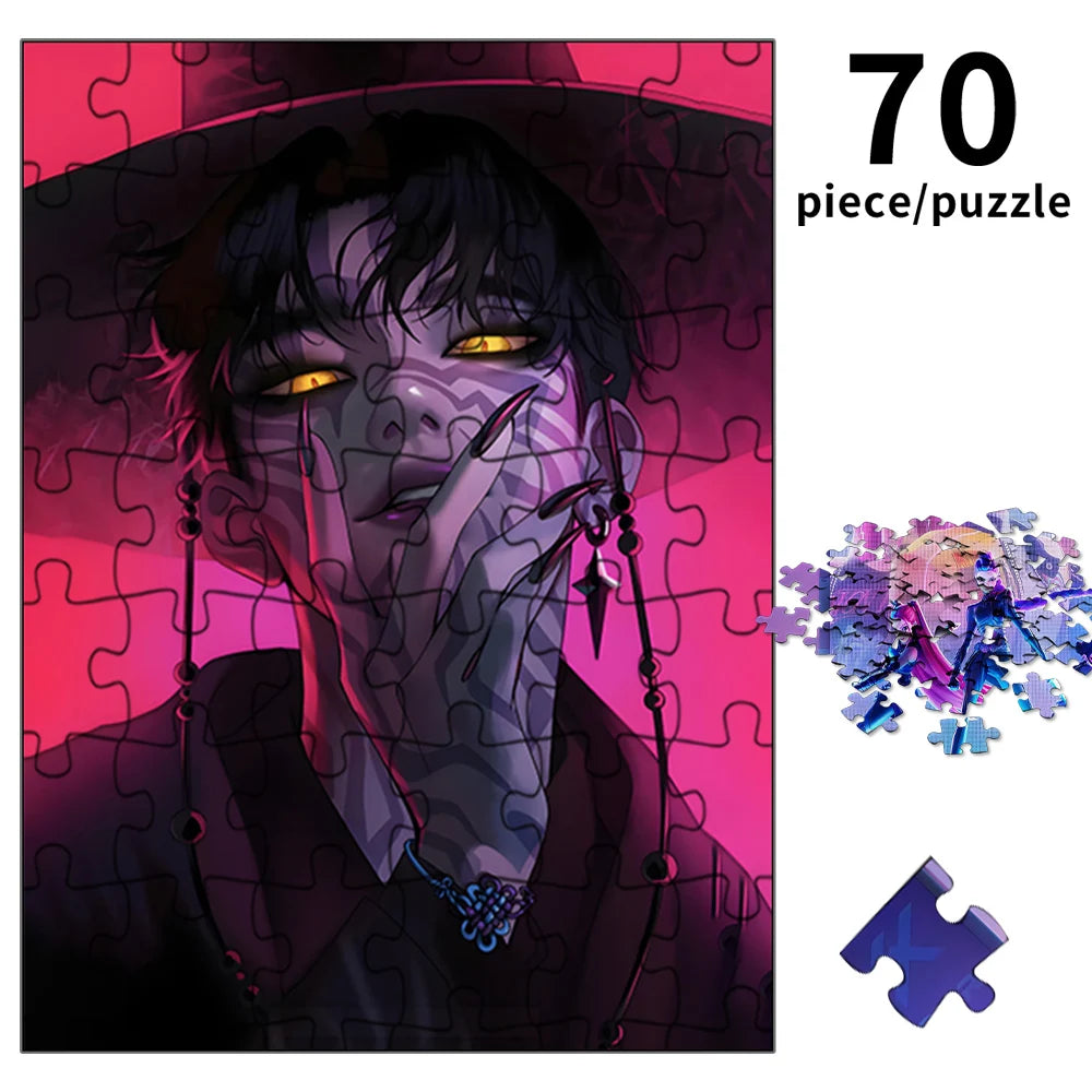 70 pcs kpop demon hunters jigsaw puzzle kpop girl group collectible toy gift