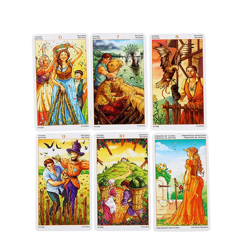 Rider Waite Tarot Cards Classic Tarot Spanish English Version Knight Waiter Divination Fate Forecasting Prophecy THE MAGICIAN