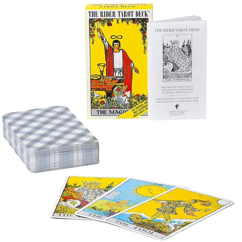 The Rider Tarot Deck English/Spanish The Authentic Rider-Waite Tarot Deck Booklet Essential for Tarot Beginners Expert Read Card