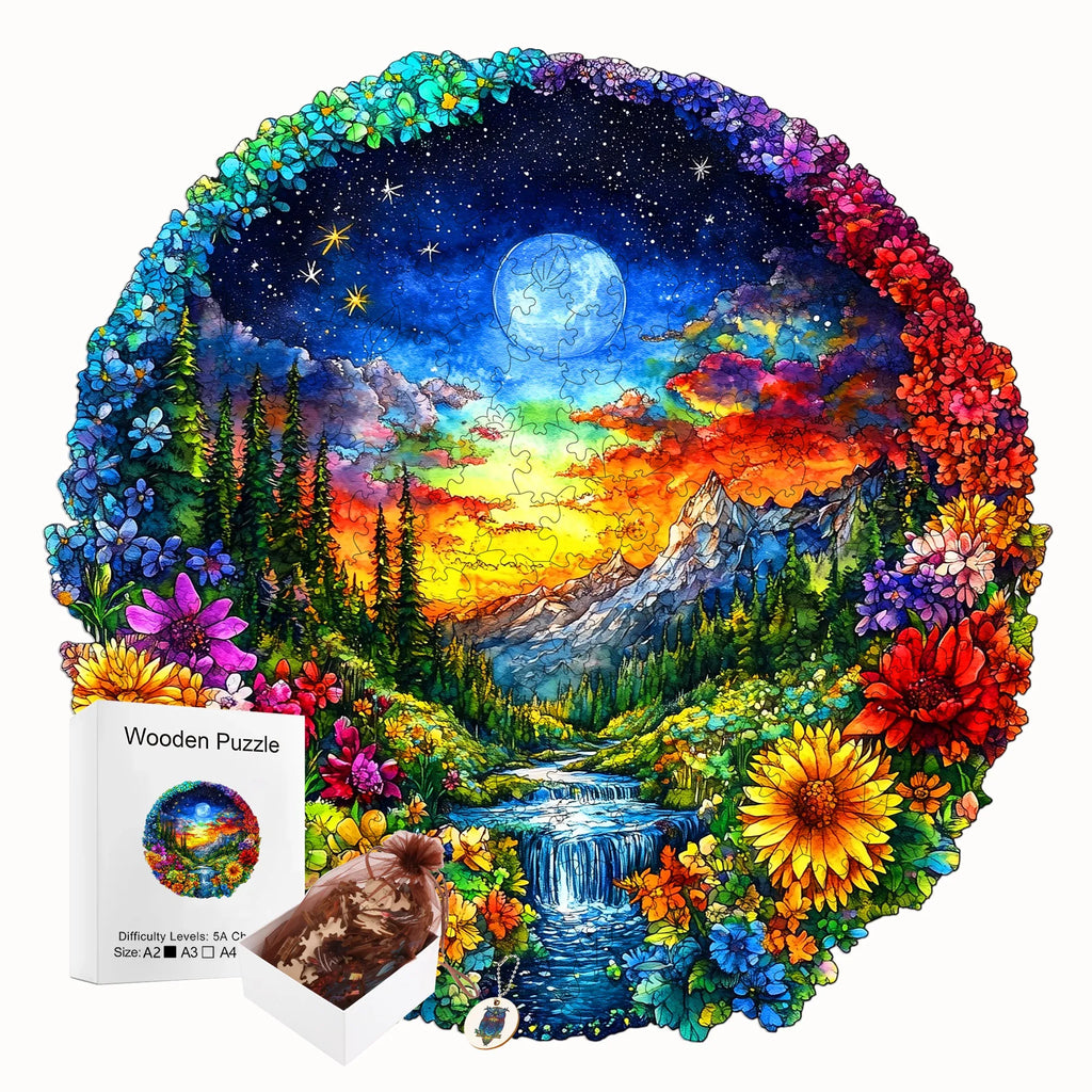 Fantasy Themed Wooden Puzzle Interesting Style Wooden Decor Christmas and Halloween Gift Toy for Teen and Kid