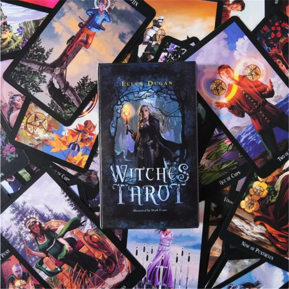 Witches Tarot Cards A 78 Deck Oracle English Visions Divination Edition Borad Playing Games