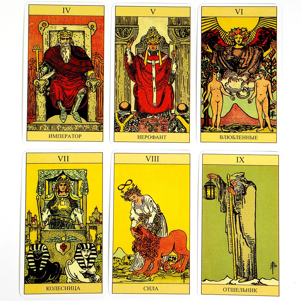 Tarot Cards Rider Waite Tarot Board Game Divination Cards Oracle Russian Spanish English Version for Beginners Party Game Toy