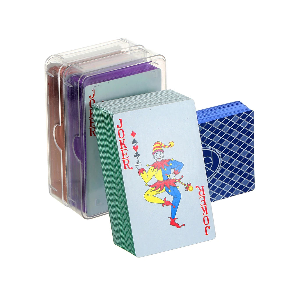 Premium European Poker Cards - Dazzling Color Waterproof Deck, Magic Tricks & Party Game Props, Creative Gift Set