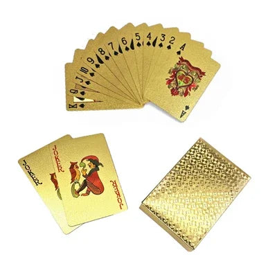 Poker Cards PVC Waterproof Poker Playing Cards Plastic Crystal Gaming Wareable Ware Resistan Creative Gift Durable Poker 55pcs/D