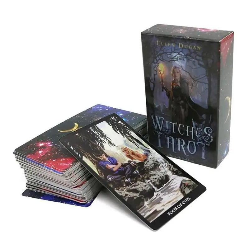 Witches Tarot Cards A 78 Deck Oracle English Visions Divination Edition Borad Playing Games