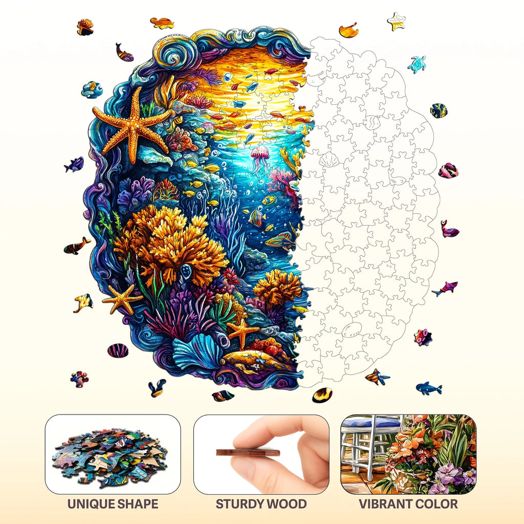 Fantasy Themed Wooden Puzzle Interesting Style Wooden Decor Christmas and Halloween Gift Toy for Teen and Kid