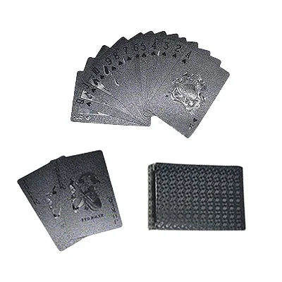 Poker Cards PVC Waterproof Poker Playing Cards Plastic Crystal Gaming Wareable Ware Resistan Creative Gift Durable Poker 55pcs/D